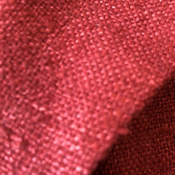 Vtg 90s Y2K ANN TAYLOR Size 6 Longline Blazer 100% Nubby Silk Pumpkin Spice FALL - Picture 14 of 16